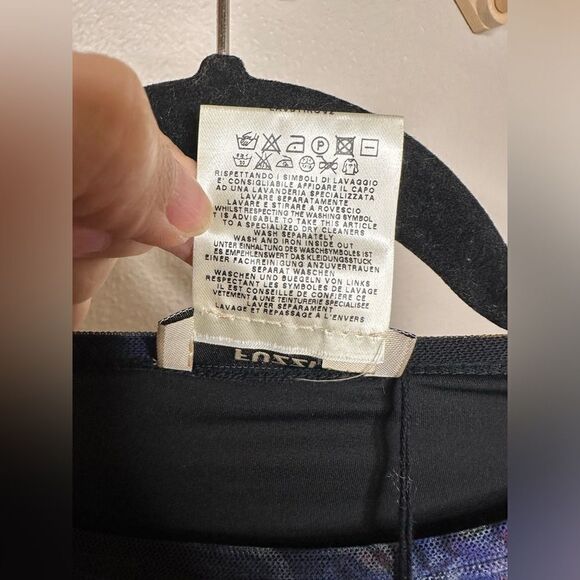 Fuzzi Embroidered Dress Deep Floral Sz L NWT - Picture 10 of 10